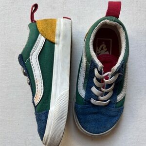 Vans Kids Multicolor Green Blue Red Yellow Sneakers